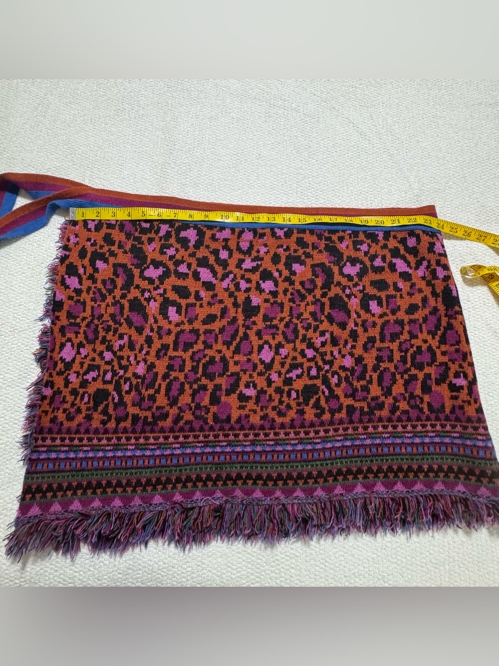 Farm Rio Ainika Tapestry Sweater Wrap Knit Skirt Size L - Picture 10 of 12
